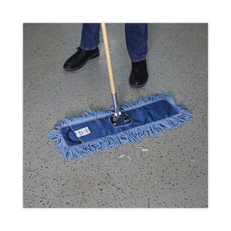 Boardwalk Looped-End Dust Mop, Blue, Cotton/Synthetic, BWK1118 BWK1118